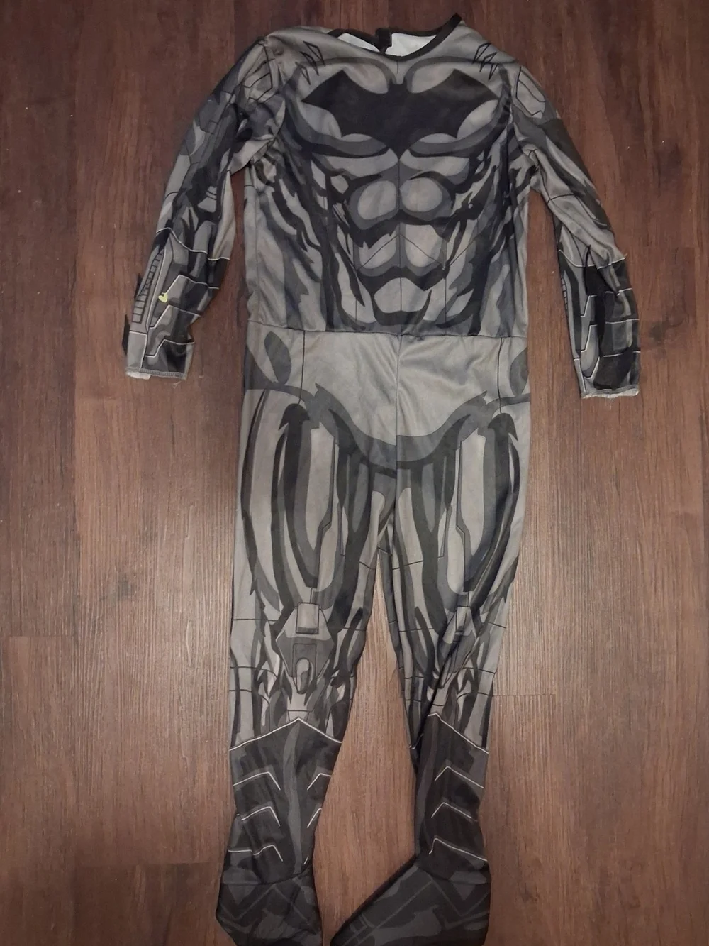 Batman Gray and Black Muscle Costume. Youth Small